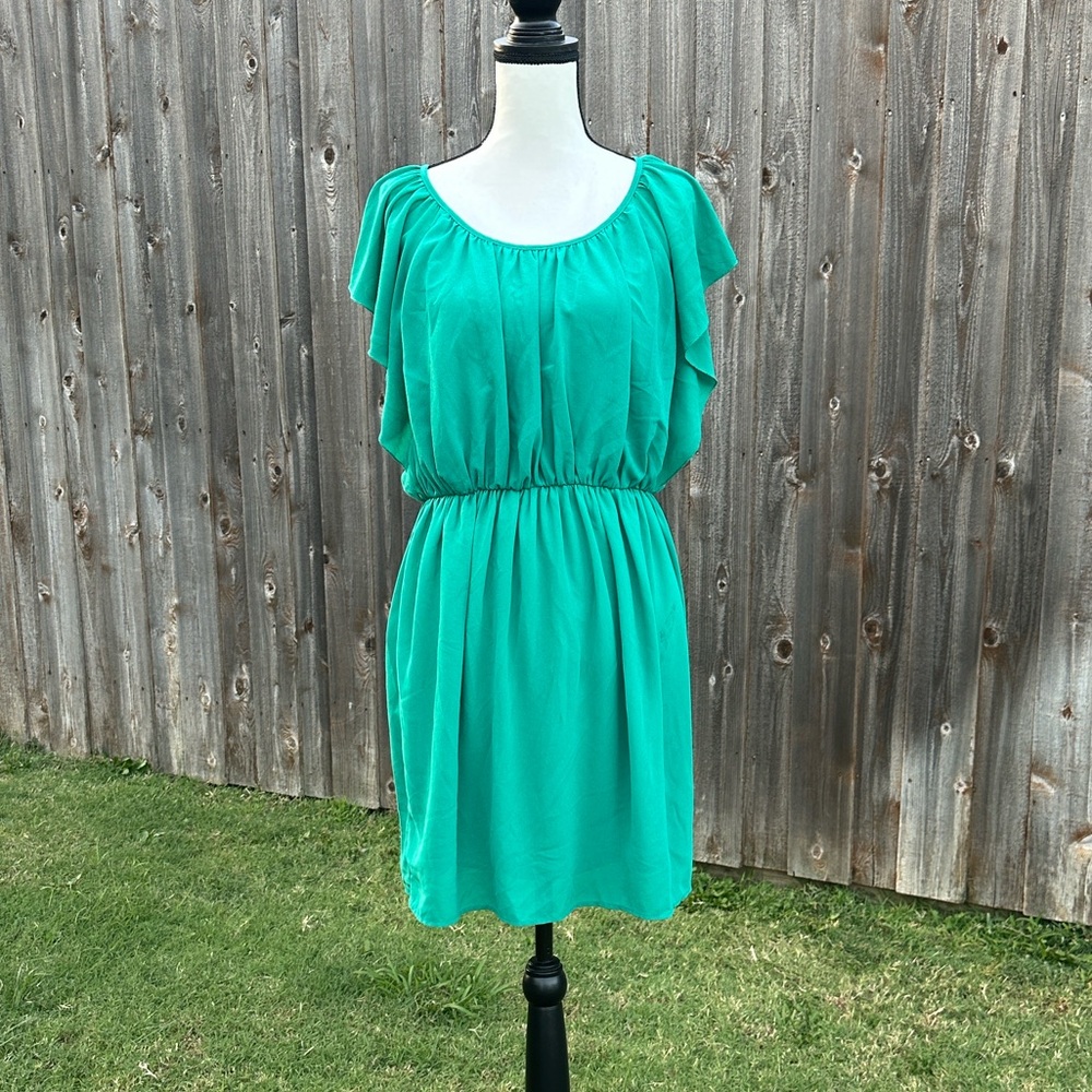 Miami Vibrant Green Mini Dress EUC